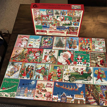 Calendario dell'avvento di Natale puzzle puzzle 1000 pezzi